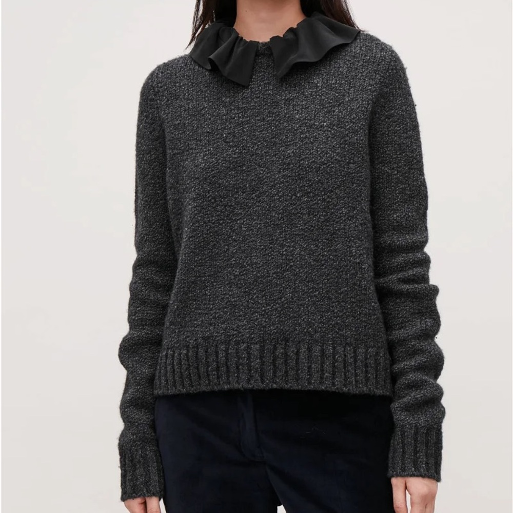 COS Removable-Collar Wool Sweater